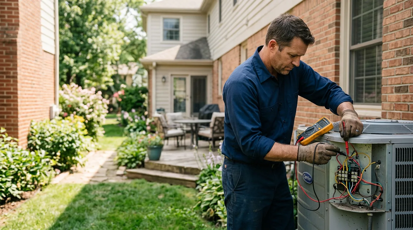 HVAC technician working near Lorraine, NY